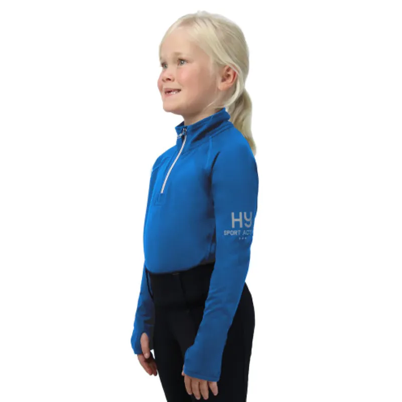Hy Sport Active Young Rider Base Layer - Jewel Blue